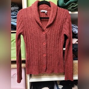 Angora Blend Cable Knit Sweater